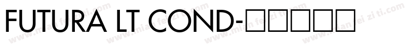 FUTURA LT COND字体转换